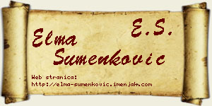 Elma Šumenković vizit kartica